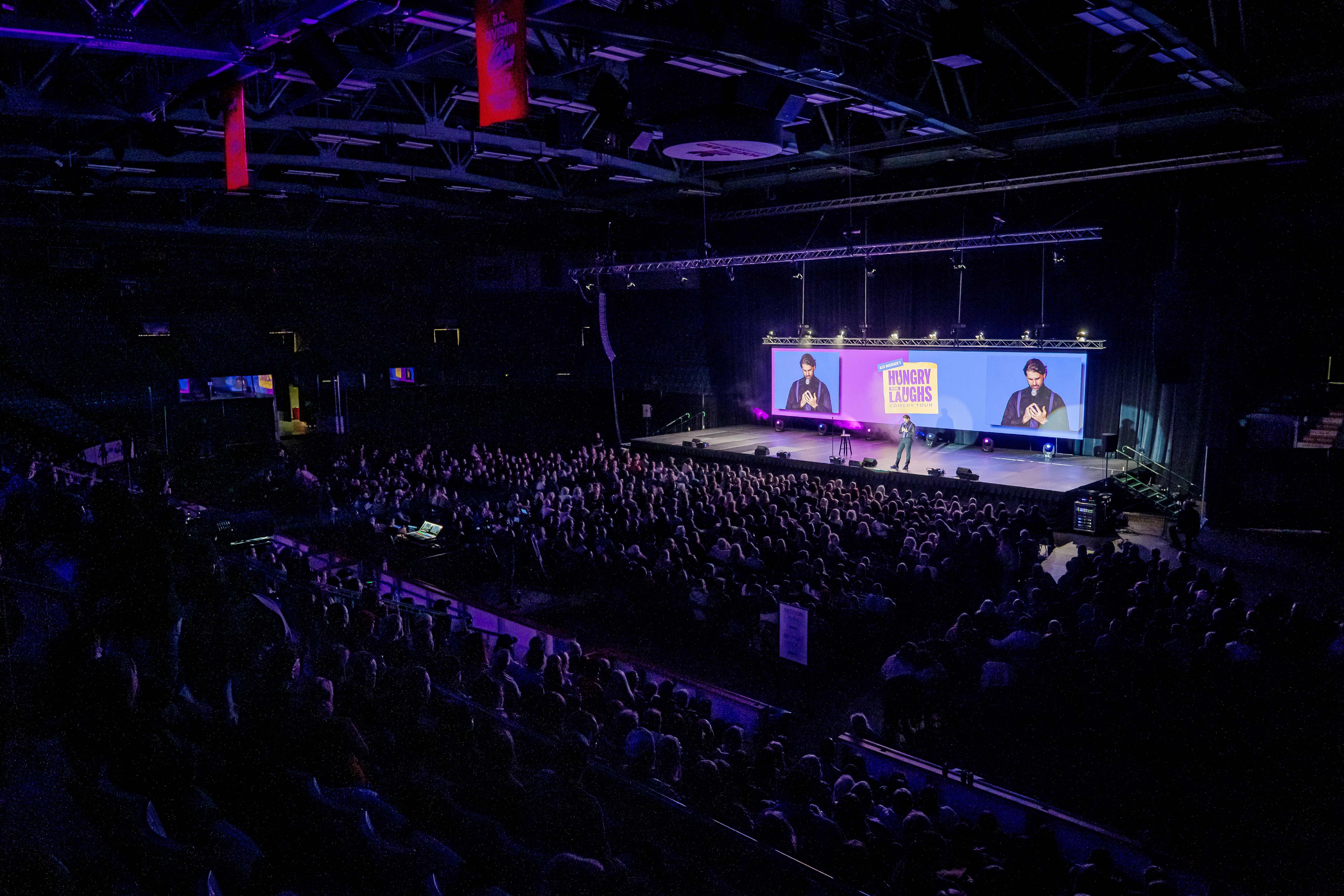 Hungry for Laughs live show with a full audience